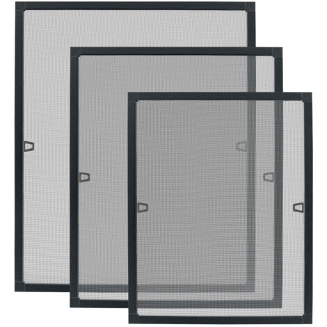 AUFUN Protection des insectes de la calandre pour les fenêtres 120×140cm Anthracite