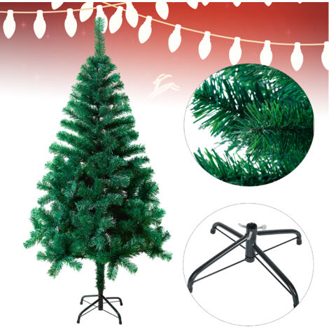 AUFUN Sapin de Noël artificiel vert PVC (210cm,vert)
