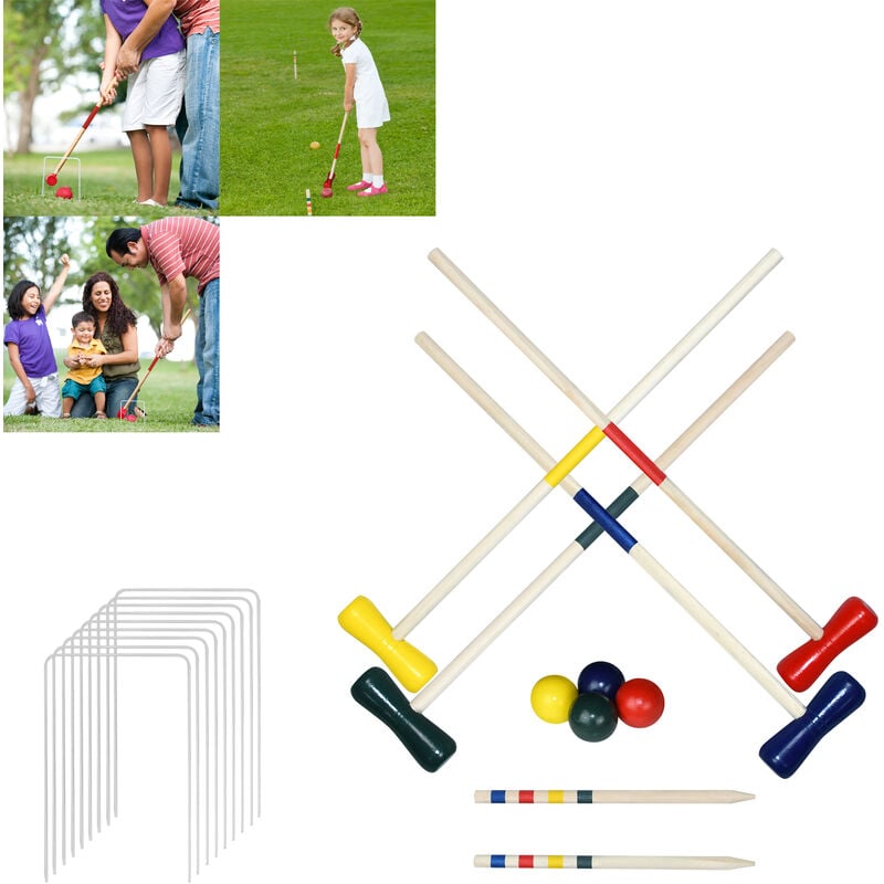 Aufun - Set de Croquet en boisJeu de croquet