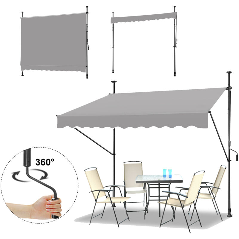 Store banne manuelle Store pour balcon(250cm - Aufun