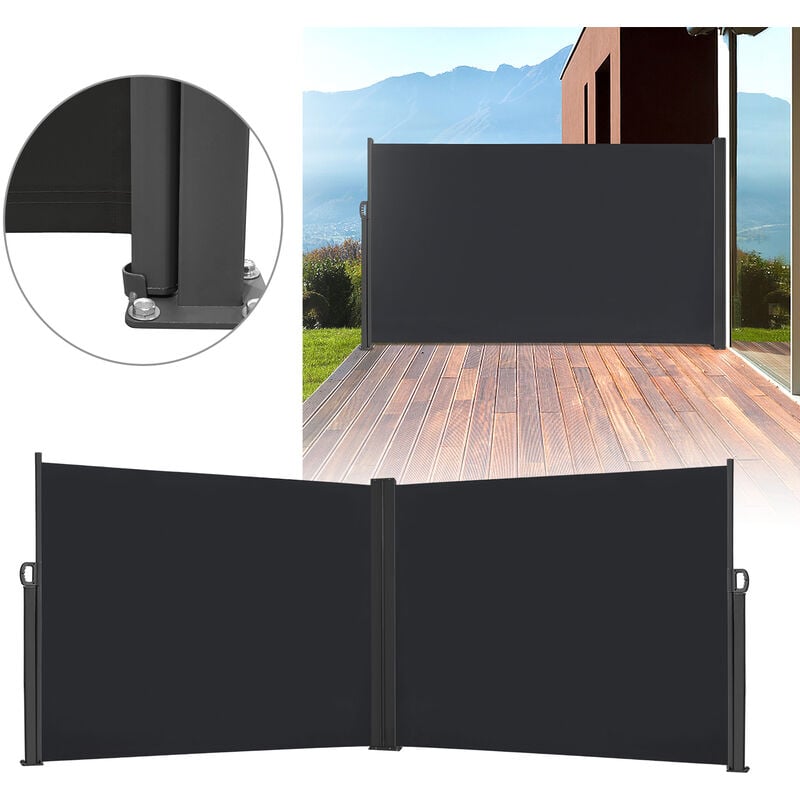 Store latéral extensible de 200 x 600 cm - Aufun