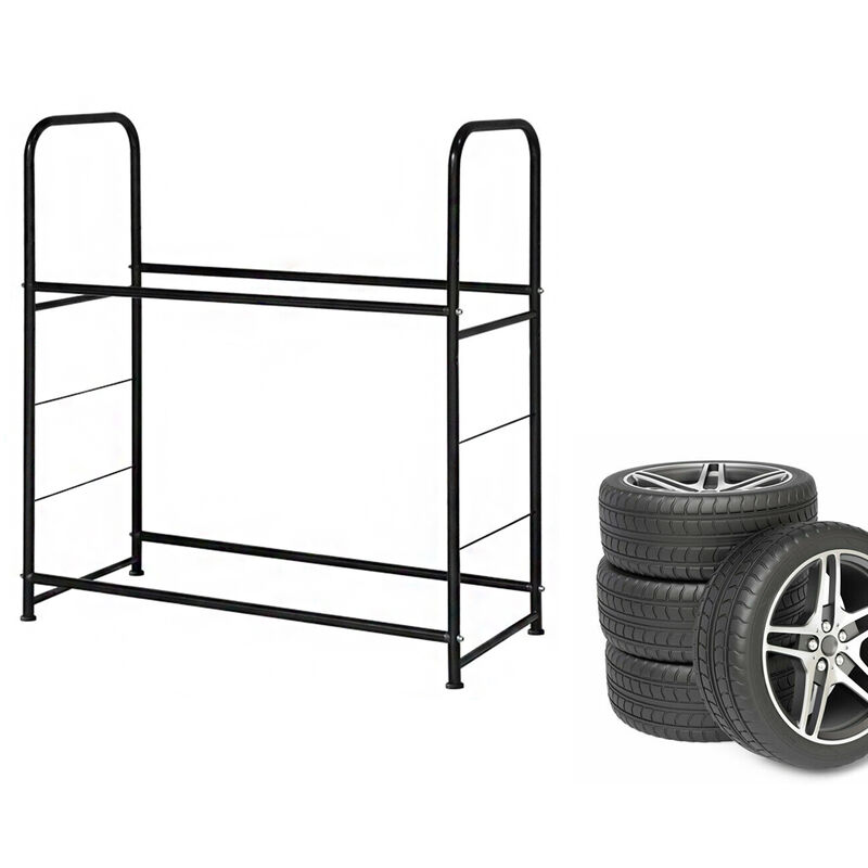 Aufun - Support mural pour pneus de voiture - Jusqu'à 50 kg - Avec kit de montage Support de pneu en acier pour garage