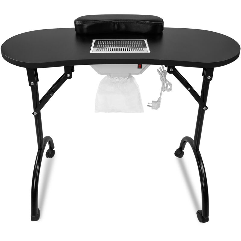 Table de manucure avec aspirateur Pliable trasportable + Sac Ne pèse Que 10 kg - Aufun