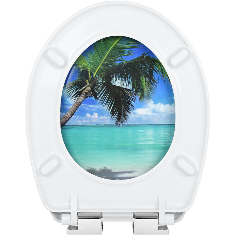 Aufun - Siège de toilette pour adultes avec frein de chute et fermeture en douceur, fixation facile, charnières robustes et finition haut de gamme