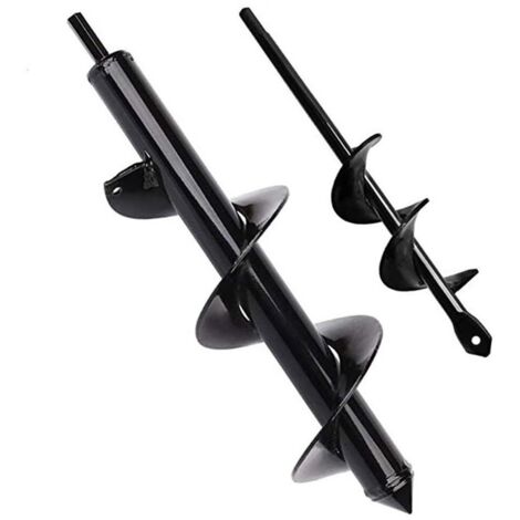 Auger for Drill Garden Auger Auger Planting Tool Practical for Digging Holes and Deep Cultivation - 8 x 30 cm and 4 x 22 cm