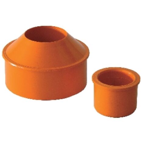 AUGMENTATION INTERNE CONCENTRIQUE EN PVC ORANGE Dimensions : Diam. 40F x 50M