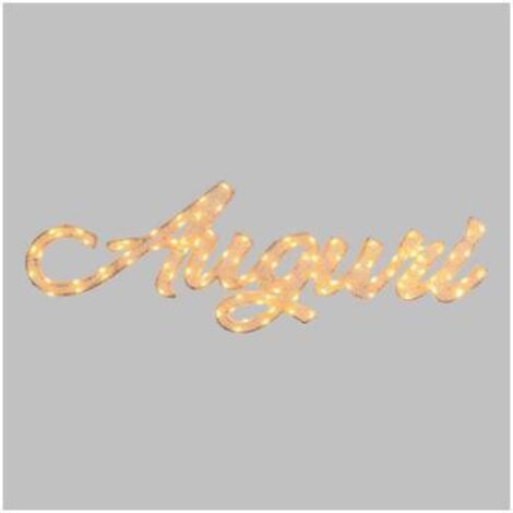 Auguri 3D con telaio bianco pixel MicroLed traditional per decorazioni natalizie -77 cm