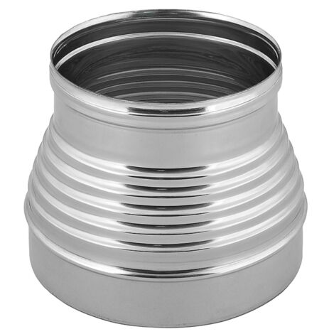 Aumento canna fumaria acciaio inox mono parete sp. 0,5 mm finitura ba lucida misura Ø 200/300 mm - confezione 1