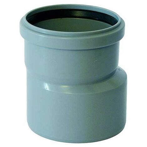 Aumento eccentrico in polipropilene grigio ad innesto : Diametro - 125x160
