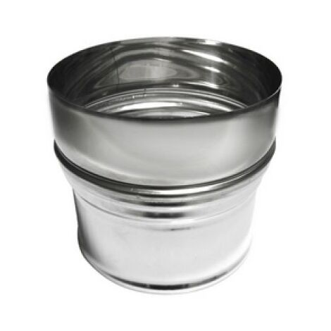 AUMENTO INOX PER CANNE FUMARIE Diam. M 80- F 100