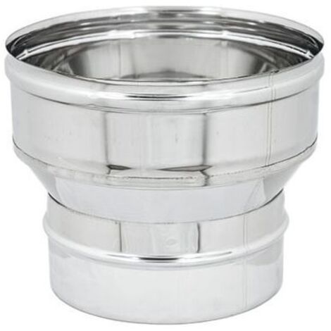 AUMENTO MF ACCIAIO INOX AISI 304 - Tubi: CM 100/80