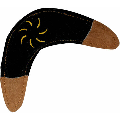 Aumüller Hundespielzeug aus Leder - Boomerang, schwarz
