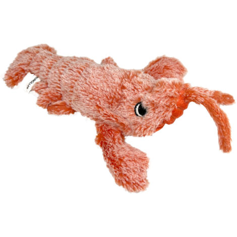 Aumüller Katzenspielzeug Lucky Lobster - Zappel-Hummer mit Katzenminze, orange