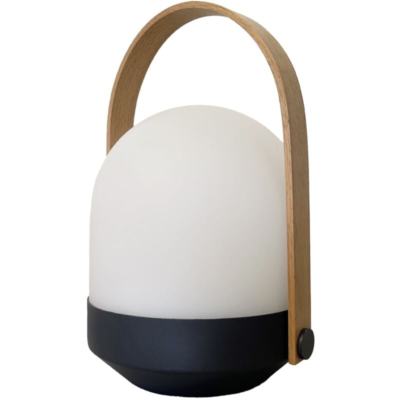 Lumisky - Baladeuse solaire aura Blanc Bambou H27 cm