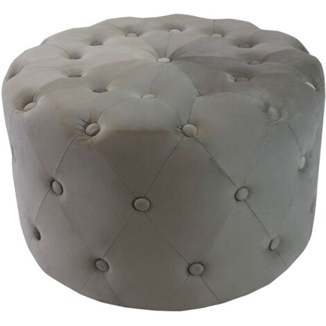 AURA - pouf rotondo in velluto