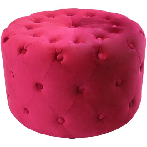 AURA - pouf rotondo in velluto