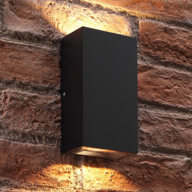 Contemporary Double Up & Down Integrated LED Warm White Wall Light - Auraglow