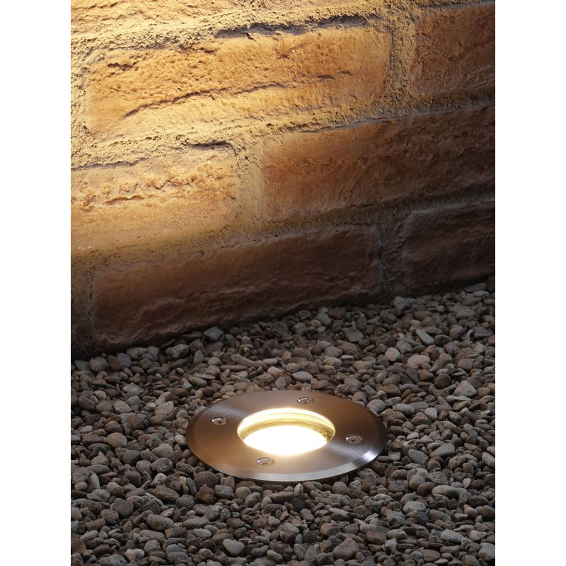 Deep Recessed GU10 Holder Garden Ground Path Deck Light IP67 Driveway Outdoor Uplighter - Auraglow