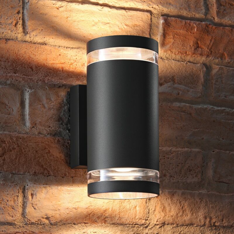 Auraglow Double Up & Down Wide Pillar Wall Light - ASTRA - Warm White