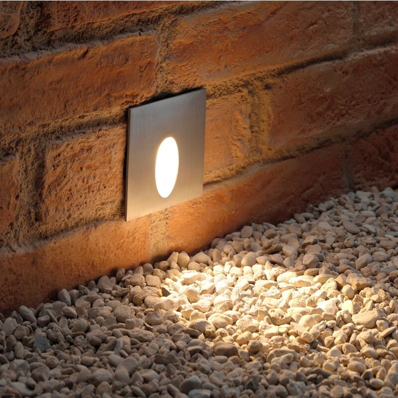 Auraglow Integrated LED Inset Recessed Marker Light – Square - 12 Pack