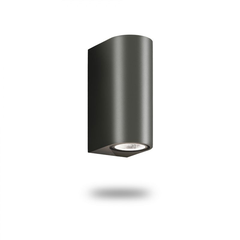 IP44 Outdoor Double up & Down Wall Light - Grey - Fitting Only - Auraglow