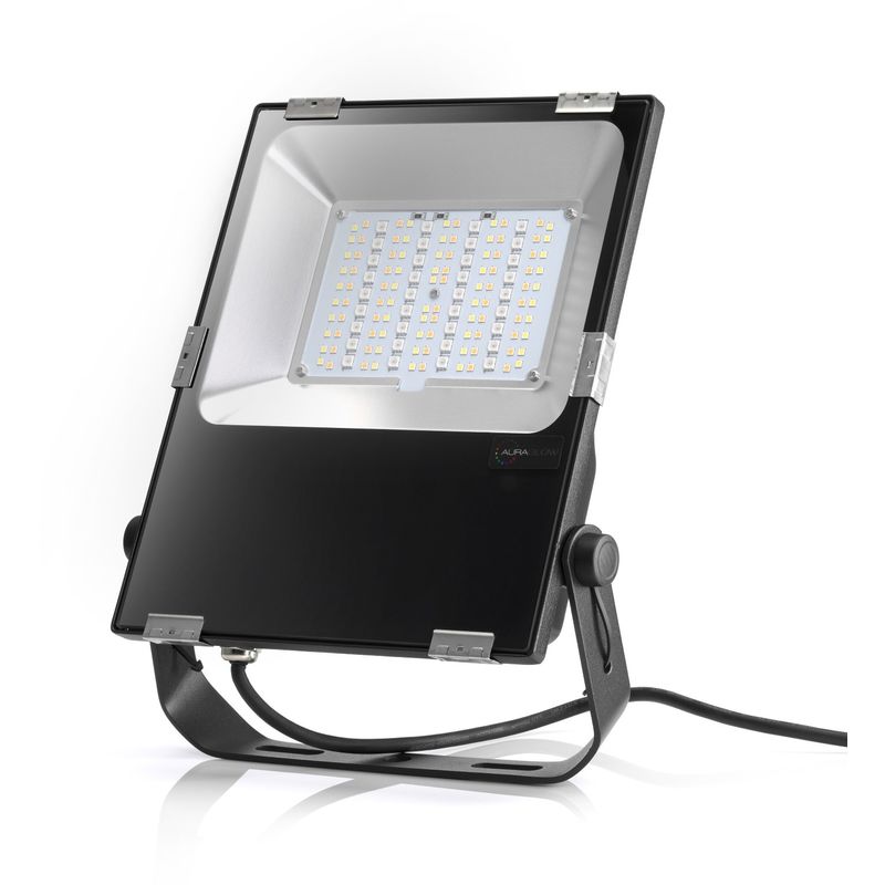 IP65 50W Outdoor Remote-Controlled RGBW Colour Changing Cool & Warm White LED Flood Light Garden Floodlight - Auraglow