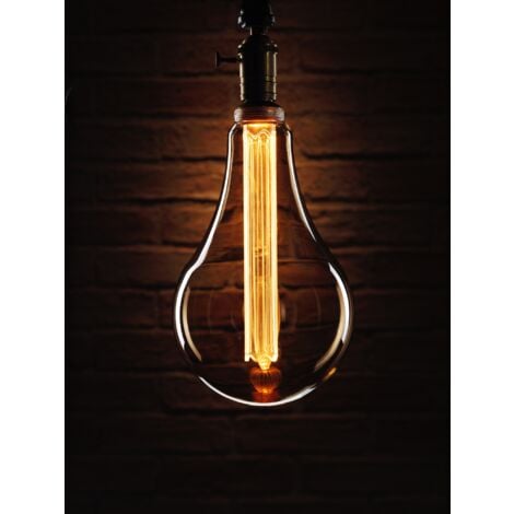 Auraglow Mysa LED Light Bulb – Vintage Retro Rustic Edison Style Decorative Energy Efficient Filament E27 Screw S165 Globe Shape XXL