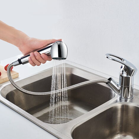 Mitigeur Robinet d'Évier avec Douchette Extractible