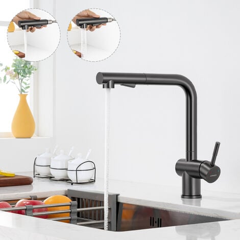 Auralum Robinet d'eau froide robinet de refroidissement simple en acier inoxydable robinet de cuisine robinet d'évier UNIQUEMENT pour connexion d'eau froide