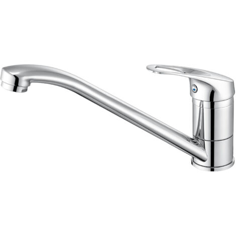 Auralum Rubinetto cucina ad alta pressione Rubinetto cucina girevole a 360° Rubinetto per lavello Miscelatore monocomando con aeratore estraibile, cromo