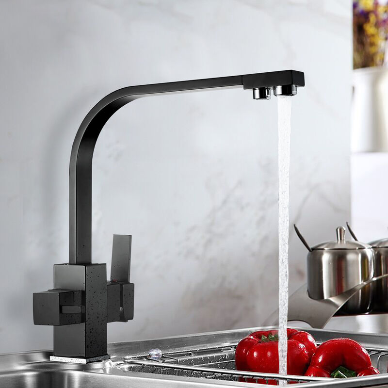 Auralum Wasserhahn Küche 360°drehbar | Wasserfilter Wasserhahn Einhebel