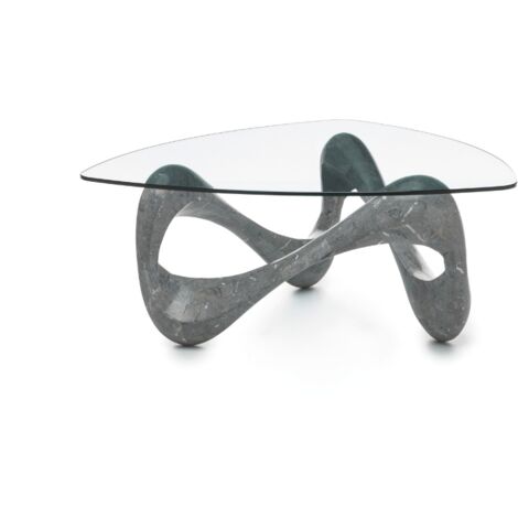 Aureus, Tavolino da salotto Grigio (100cm X 100cm H. 42.5cm) Duzzle