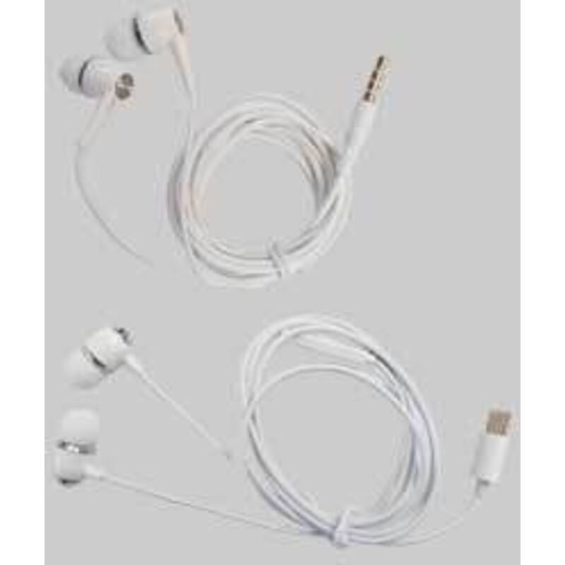 Auricolare con filo 10 mw - 120 cm - attacco type c