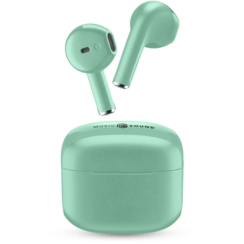 Image of Music Sound Swag Auricolari Wireless Earphones Bluetooth Verde - Cellularline