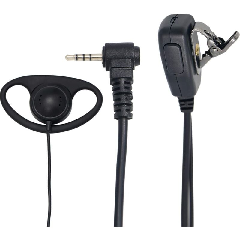 

Auricular Microfono PTT para Emisora Walkie Yaesu Vertex Negro