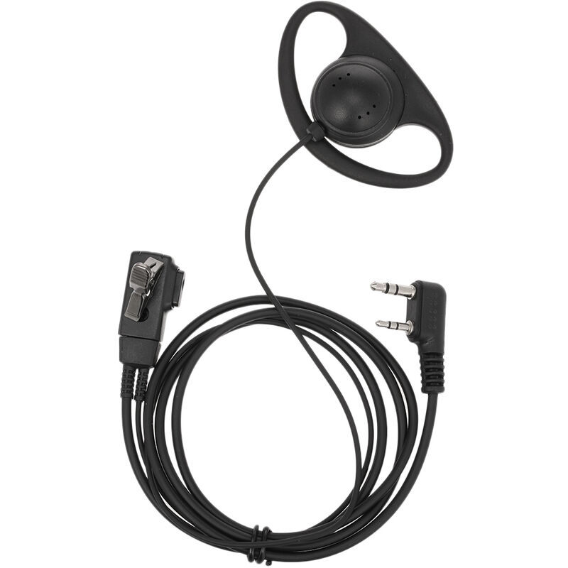 

Auricular universal PTT de dedo de 2 pines con microfono para Kenwood BAOFENG Retevis Radio bidireccional Walkie Talkie Conector K de dos pines,