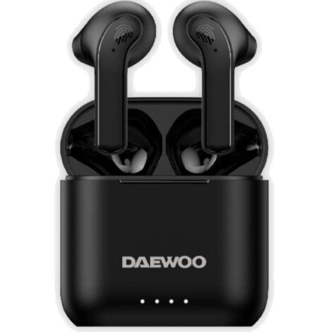 Auriculares Bluetooth Daewoo DW2020 con estuche de carga/ Autonomía 5h/ Negros
