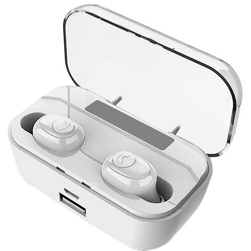 

Auriculares G6S Bluetooth 5.0 Auriculares inalambricos verdaderos con microfono dual Auriculares estereo internos Auriculares deportivos gemelos Caja