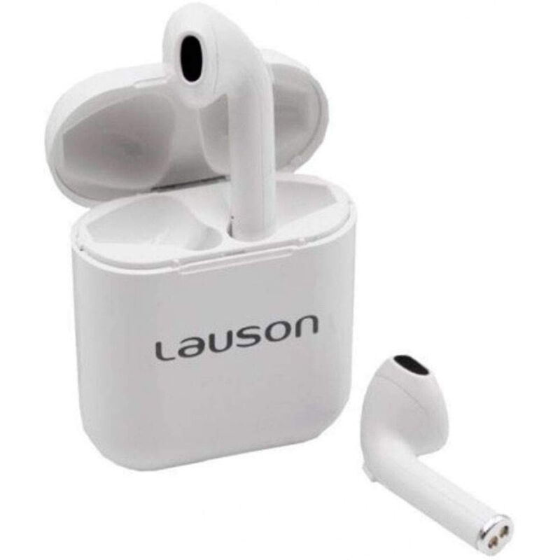 

Lauson eh222 blanco auriculares inalámbricos bluetooth 5.0 con estuche batería