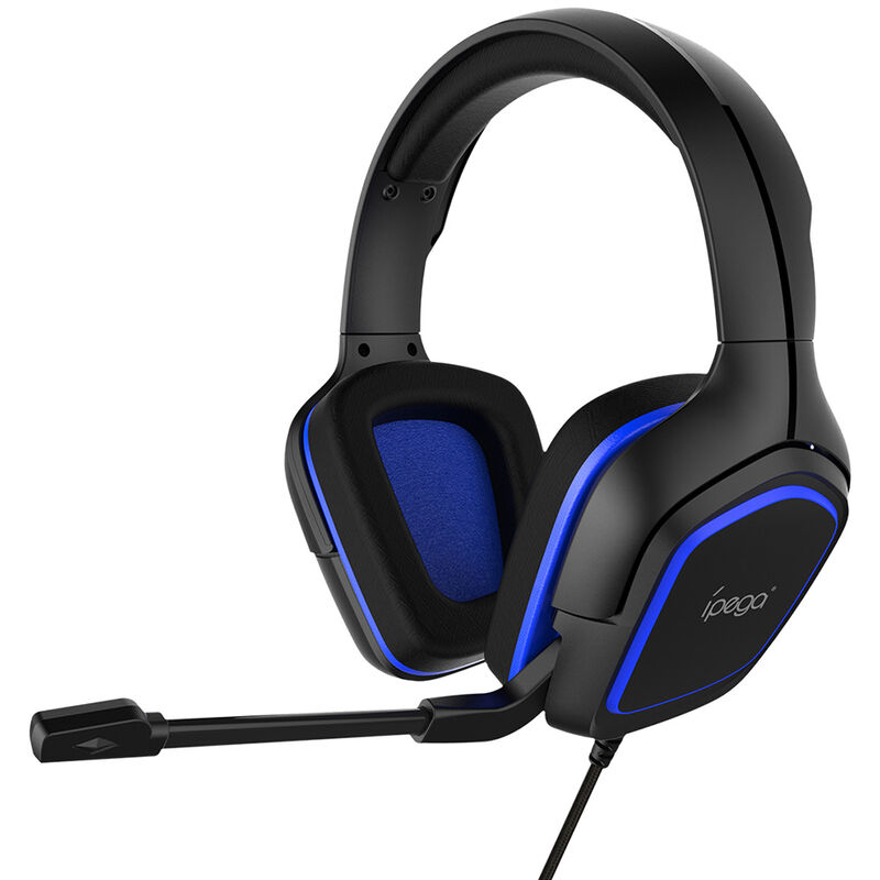 

Auriculares para juegos PG-R006 con reemplazo de microfono de alta sensibilidad para PC Switch PS4 CellPhone Black + Blue, Azul negro - Ipega