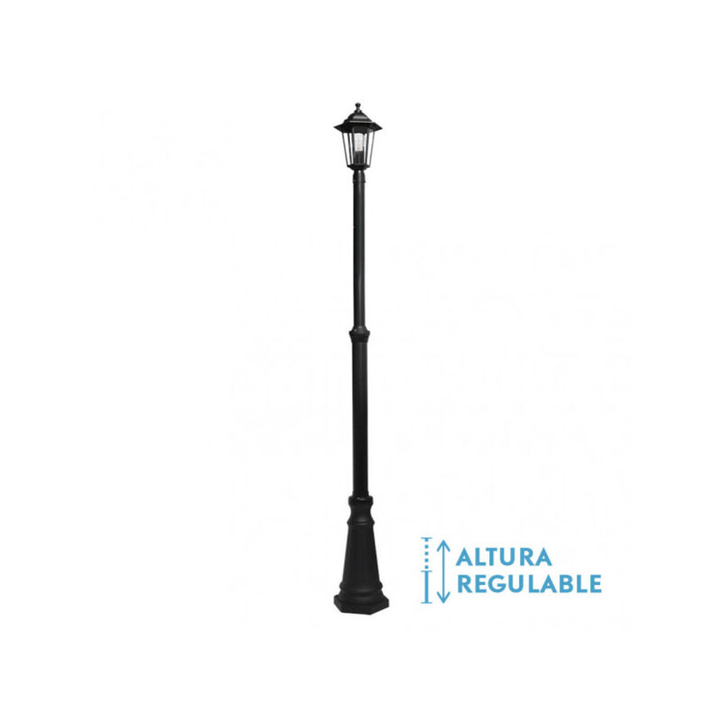 Fabrilamp Schwarz Auriga Outdoor Aluminium Straßenlampe 1Xe27 Ip44 220X20x20x20 Cm Verstellbar In Der Höhe