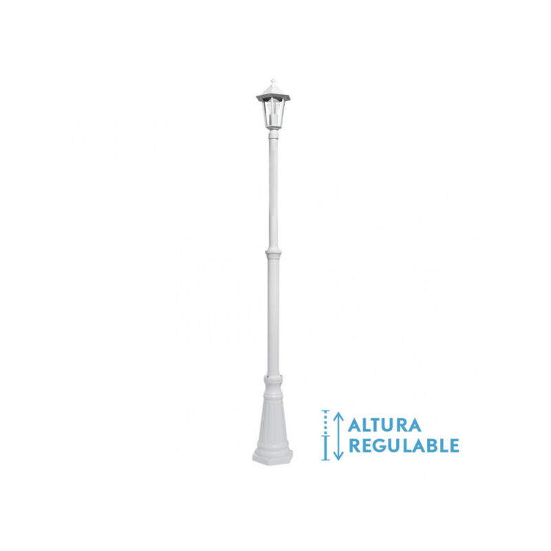 Fabrilamp Weiß Auriga Outdoor Aluminium Straßenlampe 1Xe27 White Ip44 220X20x20x20 Cm Höhenverstellbar