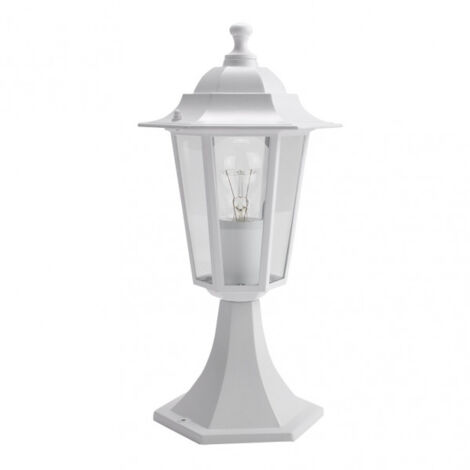auriga1xe27 white 38x19x19x19 cm ip44 applique murale extérieure en aluminium auriga1xe27 white 38x19x19 cm ip44
