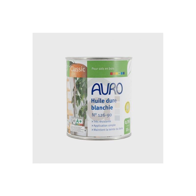 AURO  Huile dure blanchie, Classic - No. 126-90
