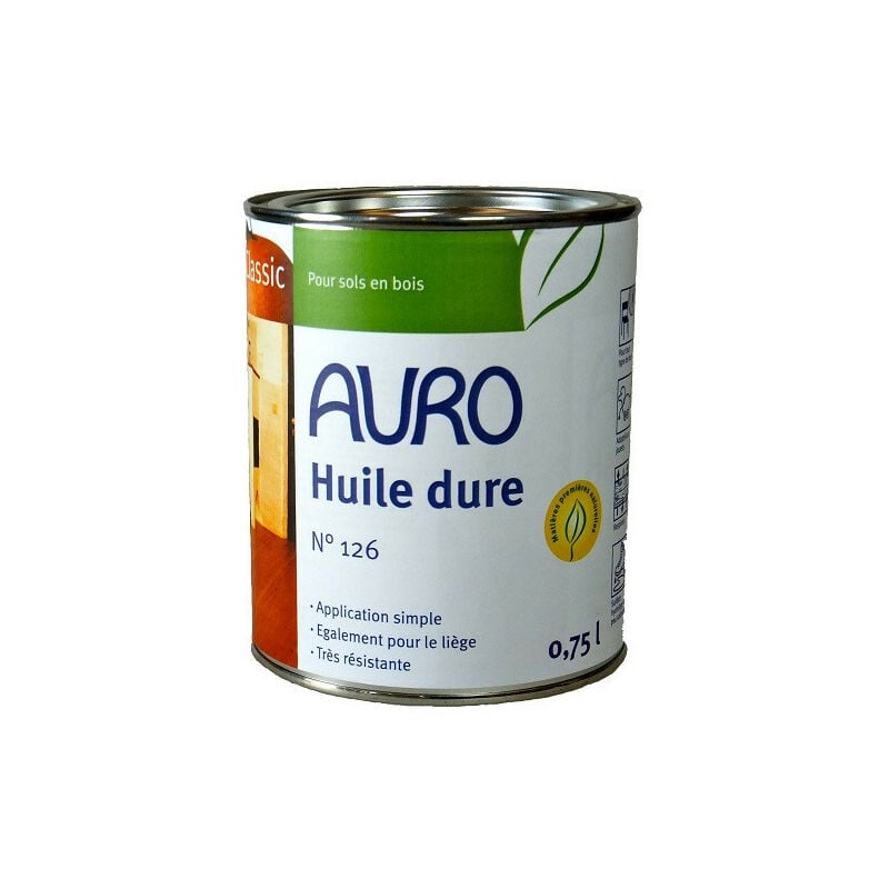 Huile dure Auro Classic n°126 0,75L pour sols en bois
