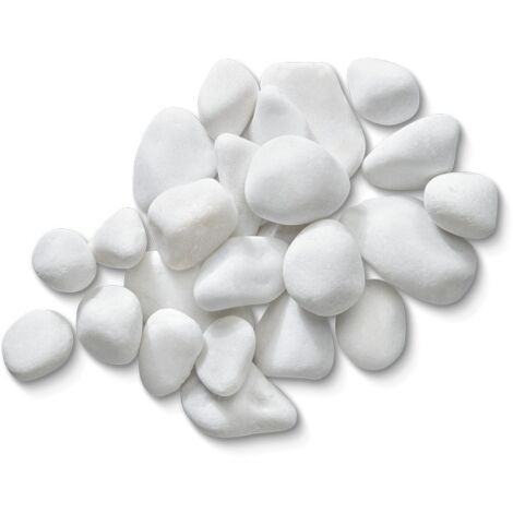 Aurora Bulk Bag 850 kg - 20-40 mm White Round Premium Pebbles - L100 x W100 x H80 cm