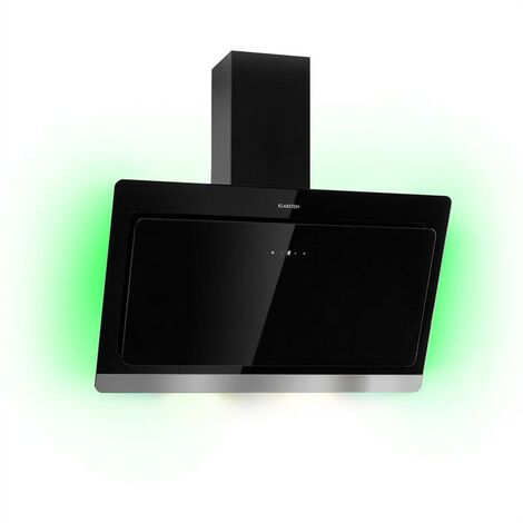 Aurora Eco 90 Dunstabzugshaube 550 m³/h LED-Display schwarz