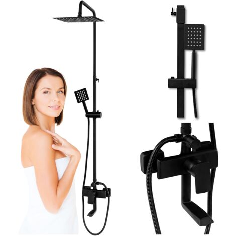 AURORA S-1199B SET DOCCIA DA SUPERFICIE NERO