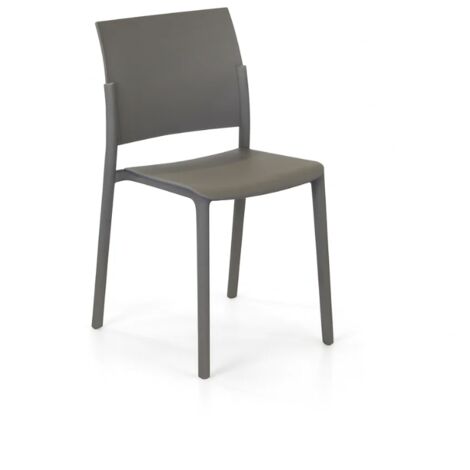 Aurora, Set di 4 sedie in polipropilene (55cm X 52.5cm H. 81cm)  Duzzle