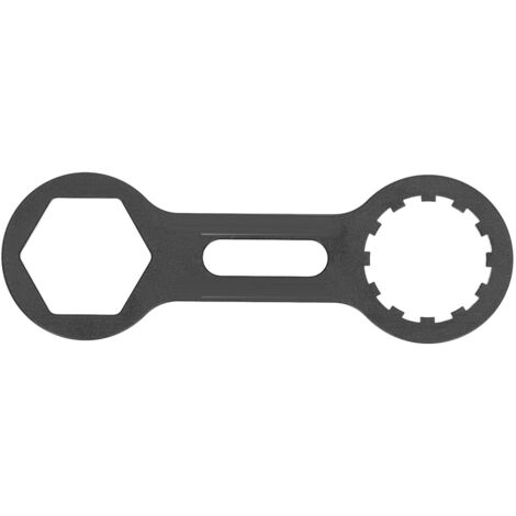 Ausbauschlüssel für Fahrrad-Vorderradgabeln, aus schwarzer Aluminiumlegierung, Reparaturwerkzeug für hydraulische oder mechanische Mountainbike-Gabeln.